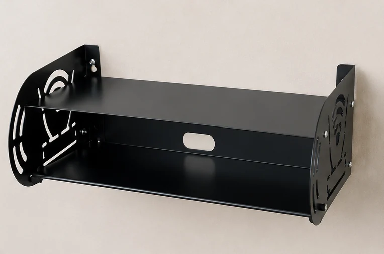 Router stand seen from the left side